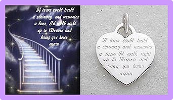 If Tears Heart pet memorial jewelry tag